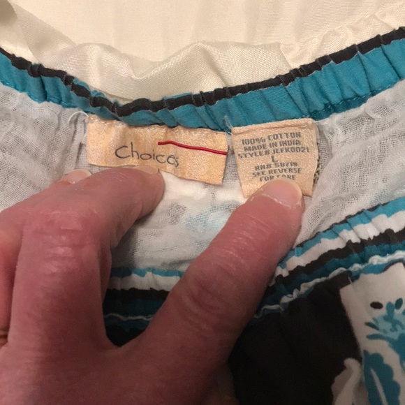 Size L turquoise multi skirt by Choices - Picture 3 of 3